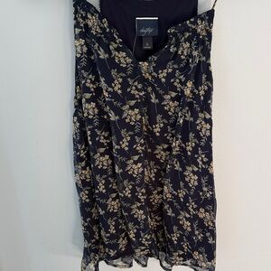Daytrip Navy and Yellow Floral Camisole